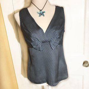 Banana Republic Sleeveless Satin Top with Bow